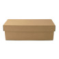 Flip Lid Horizontal Brown Gift Box