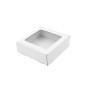 White Small Gift Box with PVC Window, 6 cm Height