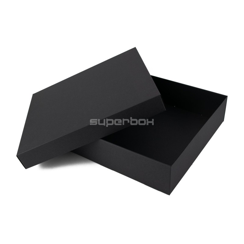 Large Black Square Gift Box of Height 8.5 cm