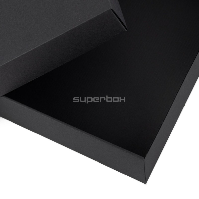 Large Black Square Gift Box of Height 8.5 cm