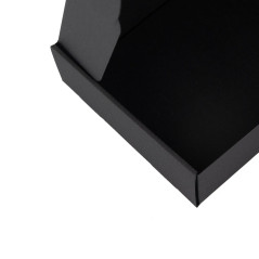 Black Rectangular Gift Box of 5 cm Height with PVC Window