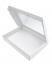 Белая коробка для календаря или фотоальбома с прозрачным окошком