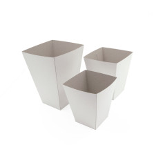 Medium Size White Popcorn Box | 140x140x170 мм | Superbox