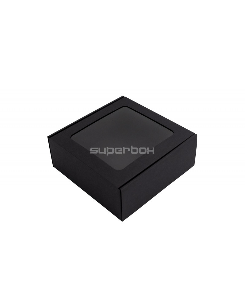 Black Box with a PVC Window for Packing Sauce Jars