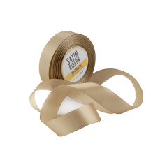 Chic Gold Satin Ribbon | 25mm Wide, 32m Long | Superbox