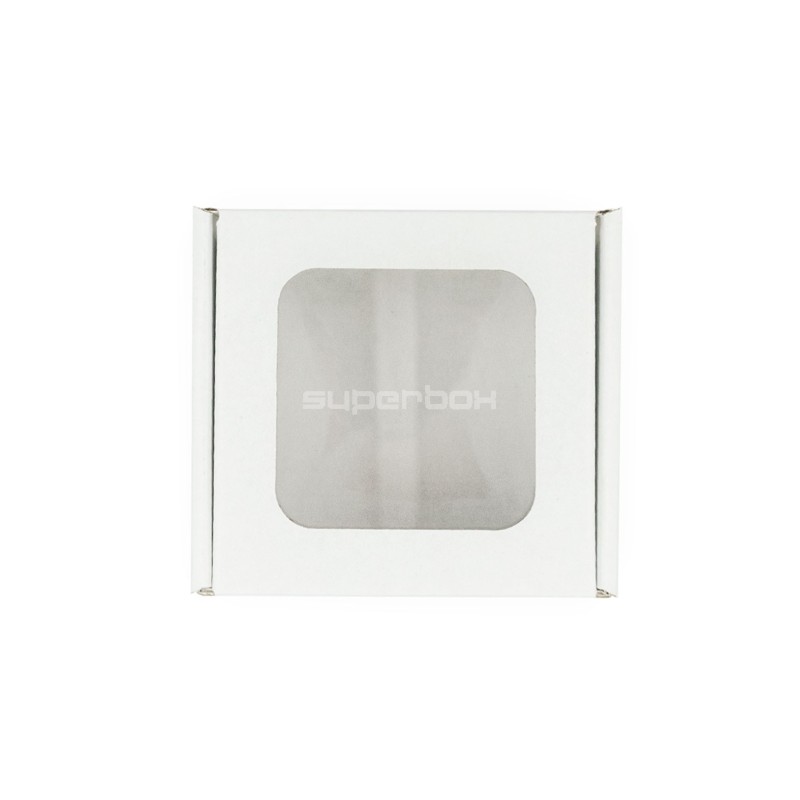 White Mini Cube Box with Clear Window