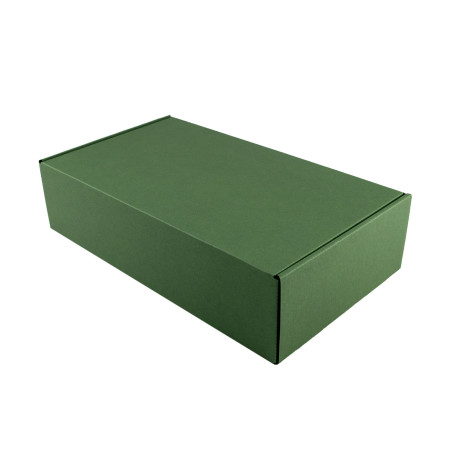 Green Gift Box for Bottle | 340x195x85 mm | Superbox