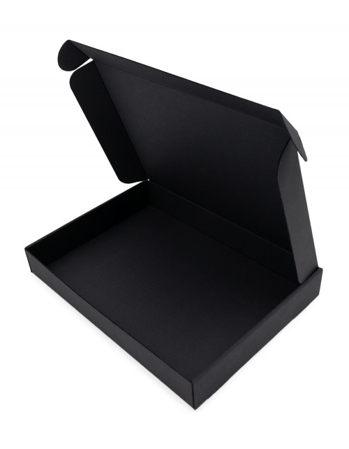 Черная подарочная коробка для фотоальбома без окошка