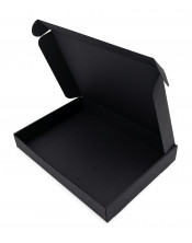 Черная подарочная коробка для фотоальбома без окошка