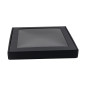 Small Height Black Square Gift Box with Window