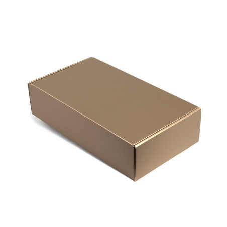 Muted Gold Gift Box for Bottle | 340x195x85 mm | Superbox