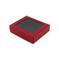 Red Small Gift Box with PVC Window 5 cm High