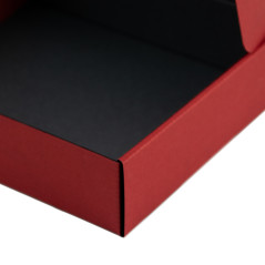 Red Small Gift Box with PVC Window | 190x170x48 mm | Superbox