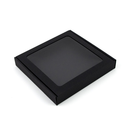 Black Box with a PVC Window 3 cm of Height | 200x200x30 мм | Superbox