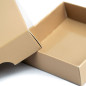 Two-piece Small Square Sand Colored Cardboard Box