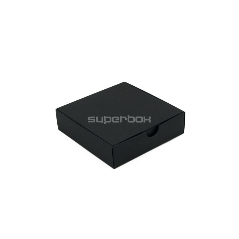 Small Square Gift Box from Black Decorative Cardboard