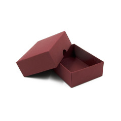 2-PC Small Rectangle Gift Box from Burgundy Cardboard