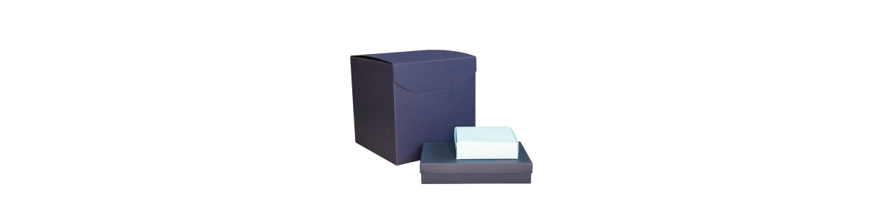 Blue Cardboard Boxes