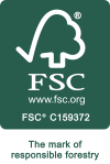 FSC sertifikaadi märk, mis näitab, et Superbox ja Mazus tooted vastavad kõrgeimatele jätkusuutlikkuse ja sotsiaalse vastutuse standarditele.